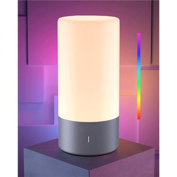 Table Lamp, Bedside Touch Control Lamp for Bedroom 3 Level Dimmable Warm White - Picture 1 of 7
